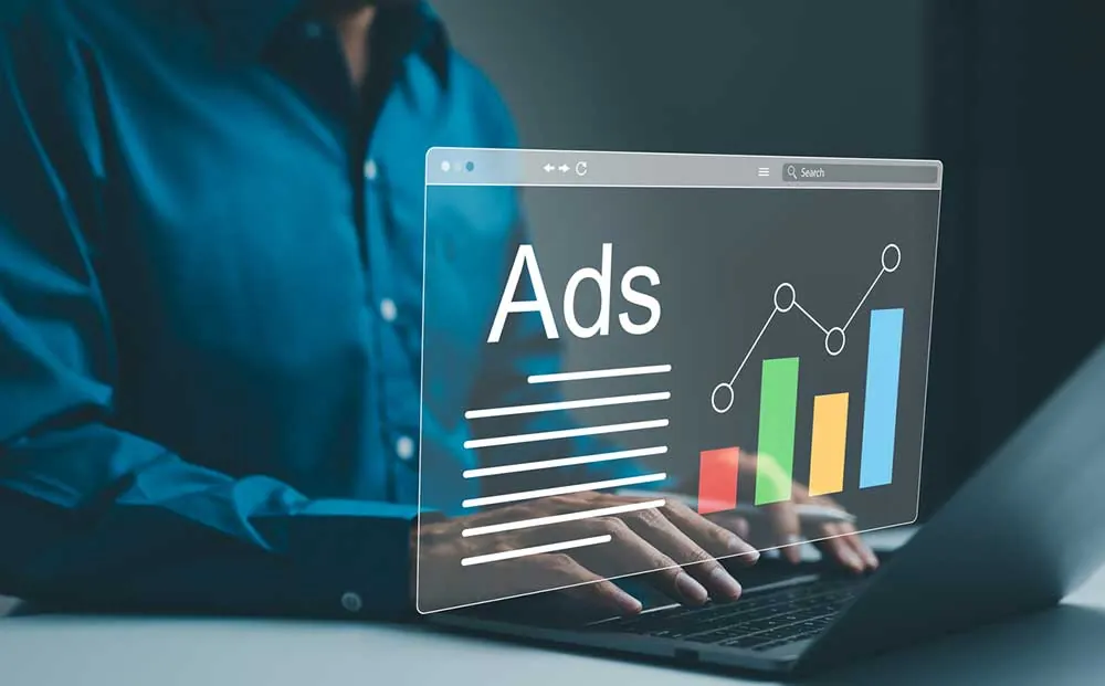 Interface Google Ads pour une campagne SEA