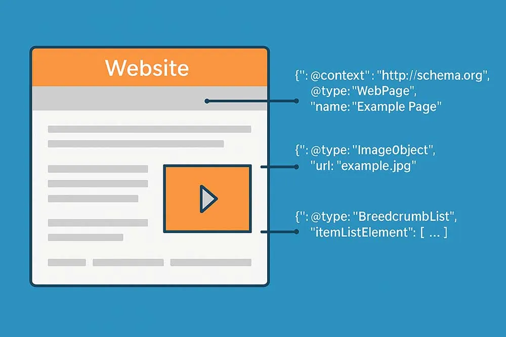 Exemple de données structurées d'une page SEO