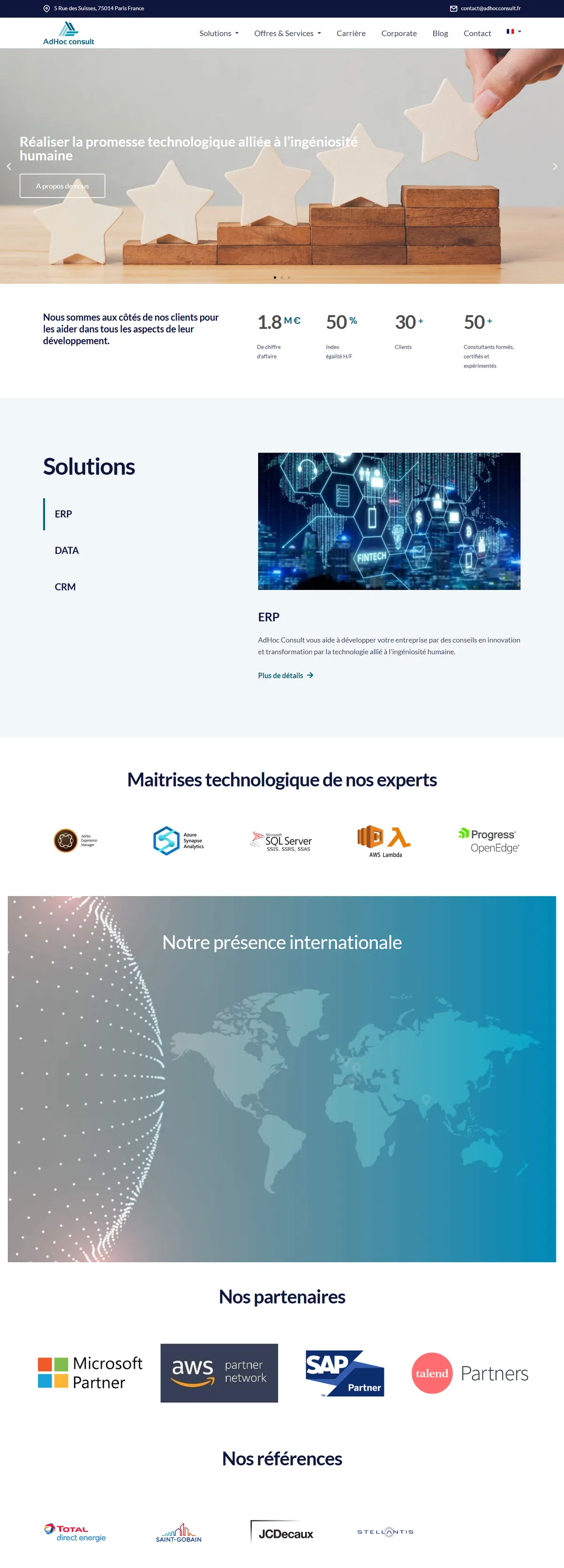 Preview of the Adhoc Consult website