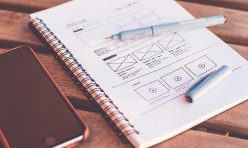 UI Design wireframes