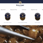 Homepage du site e-commerce Kaviari